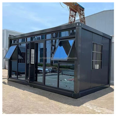 Contenedor de casa portátil plegable de diseño moderno para tiendas y oficinas de casas pequeñas prefabricadas de 20 pies o 40 pies