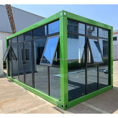 Contenedor de casa portátil plegable de diseño moderno para tiendas y oficinas de casas pequeñas prefabricadas de 20 pies o 40 pies