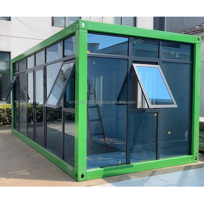 Contenedor de casa portátil plegable de diseño moderno para tiendas y oficinas de casas pequeñas prefabricadas de 20 pies o 40 pies