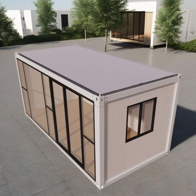 Casas de acero galvanizado de 20 pies prefabricadas de acero modular
