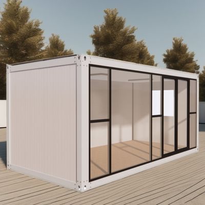 Casas de acero galvanizado de 20 pies prefabricadas de acero modular
