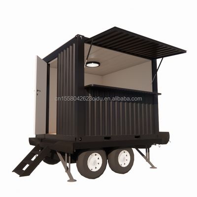 Color personalizado 10 pies móvil Casa pequeña en ruedas Mueblado Prefabricado Modular Acero Panel de sándwich Hotel Mejor Valor