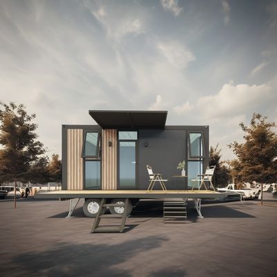 Hotel 20ft o 40ft Mobile Outdoor Container Bar Café en el segundo piso con diseño exterior y ruedas