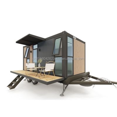 Hotel 20ft o 40ft Mobile Outdoor Container Bar Café en el segundo piso con diseño exterior y ruedas