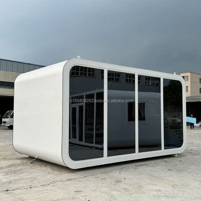 Material del panel de sándwich Prefabricado Capsula de habitación para el dormitorio en la estructura de acero diseñada Casa de contenedores