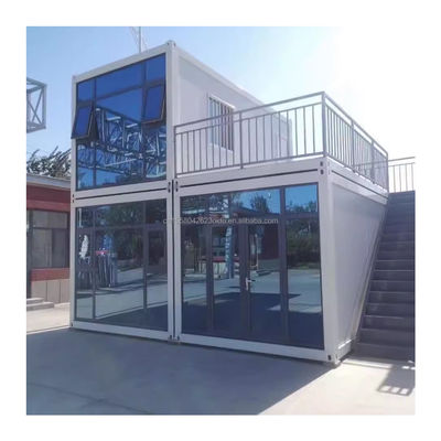 Tubos cuadrados de acero galvanizado Estructura principal Color personalizado Casa de contenedores de 20 pies Prefabricada Oficina/Tienda/Villa temporal