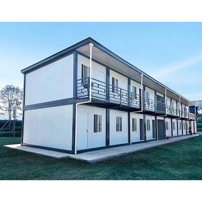 Tubos cuadrados de acero galvanizado Estructura principal Color personalizado Casa de contenedores de 20 pies Prefabricada Oficina/Tienda/Villa temporal