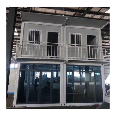 Tubos cuadrados de acero galvanizado Estructura principal Color personalizado Casa de contenedores de 20 pies Prefabricada Oficina/Tienda/Villa temporal