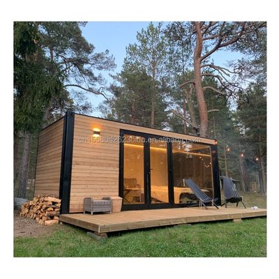 Diseño chino estilo UE 20 pies Casas de madera Jardín Casas prefabricadas de lujo moderno casa prefabricada Estructura de acero