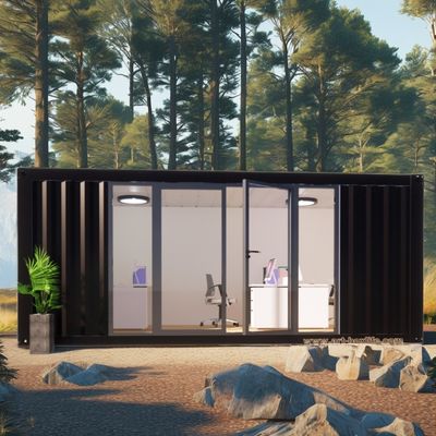 Vivienda al aire libre y familia Hotel de 2 dormitorios Contenedor de acero prefabricado Casa con acero galvanizado doblado 180g paquete plano