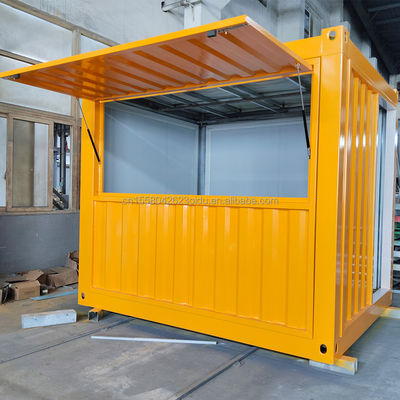 Parque Container House Casas prefabricadas con estilo para conceptos de quioscos únicos 10 pies 20 pies Contenedor de bar de café de cocina