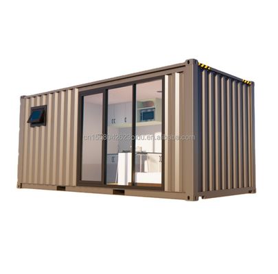 Vivienda al aire libre y familia Hotel de 2 dormitorios Contenedor de acero prefabricado Casa con acero galvanizado doblado 180g paquete plano