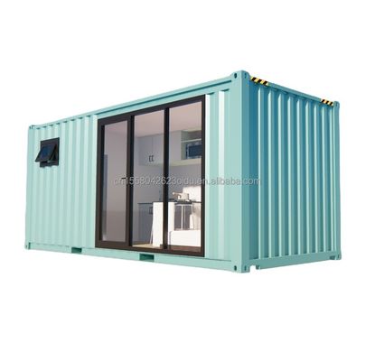 Vivienda al aire libre y familia Hotel de 2 dormitorios Contenedor de acero prefabricado Casa con acero galvanizado doblado 180g paquete plano