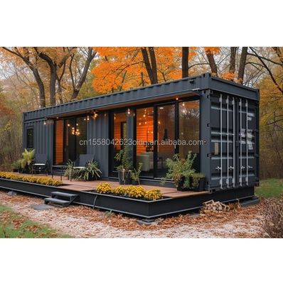 Tubos cuadrados de acero galvanizado estructura principal para la casa pequeña moderna en ruedas portable diseño de casa de contenedores prefabricados