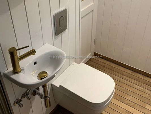 Contenedor de paquete plano Casa de café estilo de lujo Estudio de madera Envasado plano para 20 pies Jardín Hotel Casa móvil