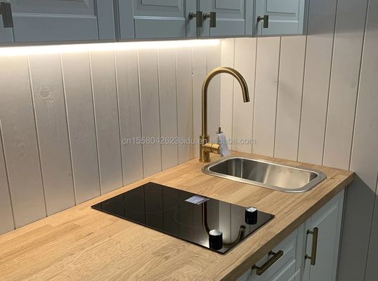 Contenedor de paquete plano Casa de café estilo de lujo Estudio de madera Envasado plano para 20 pies Jardín Hotel Casa móvil