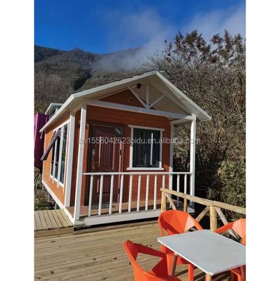 Contenedor de material de construcción rápida Casas para vacaciones de complejo y casas de campo Tres dormitorios Pared 50/75/100mm Panel de sándwich de onda