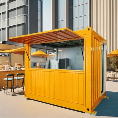 10FT Mini Pop-up Container House para cafetería Bar Restaurante de comida rápida Tienda de conveniencia Kiosco o material de ventana de cabina