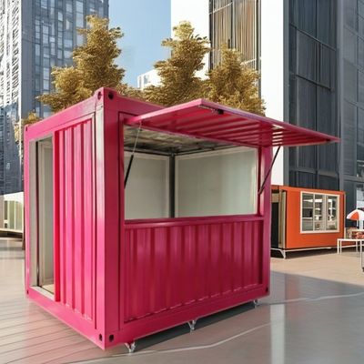 10FT Mini Pop-up Container House para cafetería Bar Restaurante de comida rápida Tienda de conveniencia Kiosco o material de ventana de cabina