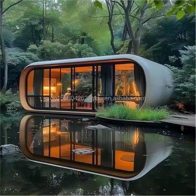 EU 20FT Casa prefabricada residencial moderna para vivir en un contenedor elegante en un hotel o resort