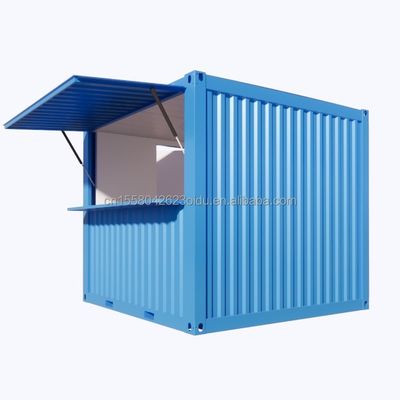 10FT Mini Pop-up Container House para cafetería Bar Restaurante de comida rápida Tienda de conveniencia Kiosco o material de ventana de cabina
