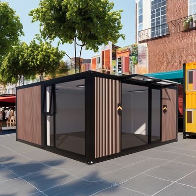 Contenedor ecológico de 20 pies o 40 pies hecho de acero y panel de sándwich para tienda de ropa restaurante hotel