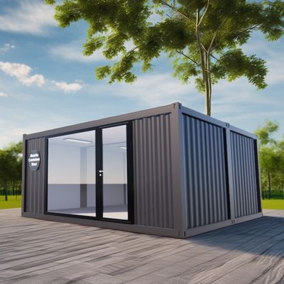Contenedor ecológico de 20 pies o 40 pies hecho de acero y panel de sándwich para tienda de ropa restaurante hotel