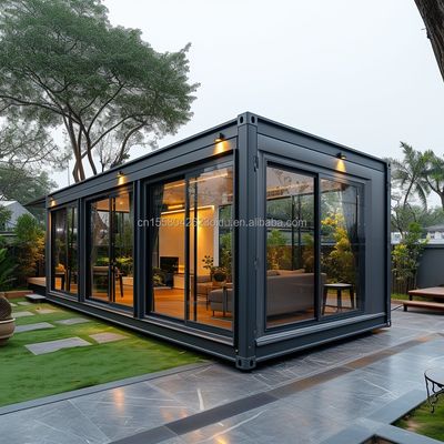 Casa de jardín de madera de plástico de 10 pies Contenedor de actividad de madera móvil Mini oficina Café Diseño moderno para su jardín