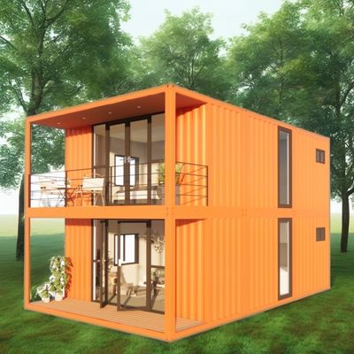 Casa de contenedores de dos pisos personalizable para vacaciones junto al mar Incendiaria Villa forestal prefabricada Resort Tamaños 20ft 40ft