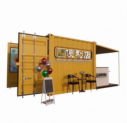 Color personalizado Instalación fácil Casas prefabricadas de 10 pies Contenedores de vida de paquete plano para comedor dentro de casas modulares