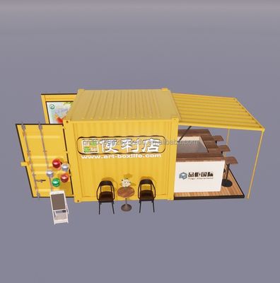Color personalizado Instalación fácil Casas prefabricadas de 10 pies Contenedores de vida de paquete plano para comedor dentro de casas modulares