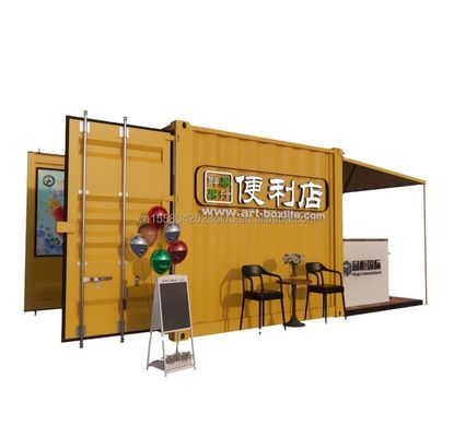 Color personalizado Instalación fácil Casas prefabricadas de 10 pies Contenedores de vida de paquete plano para comedor dentro de casas modulares