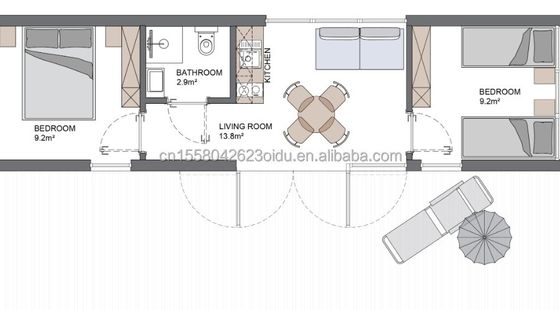 Moderno diseño Contenedor prefabricado Piscina hecha de tubos cuadrados de acero galvanizado para vacaciones al aire libre Hoteles Fiestas u oficina