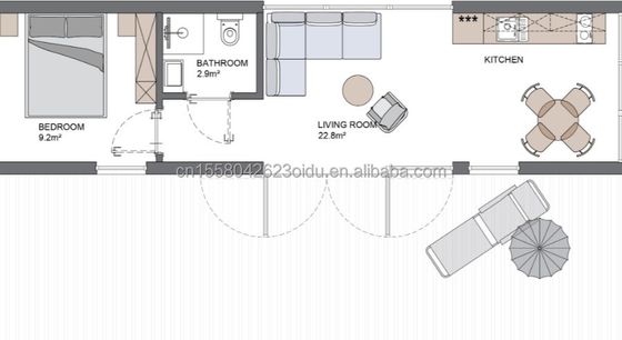 Moderno diseño Contenedor prefabricado Piscina hecha de tubos cuadrados de acero galvanizado para vacaciones al aire libre Hoteles Fiestas u oficina