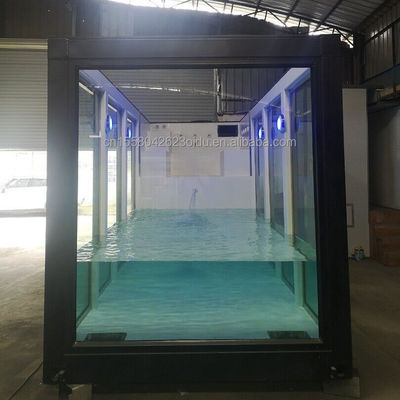 Piscina de lujo con contenedores modulares prefabricados móviles para jardín y hotel