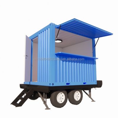 Contenedor plegable 10ft Pop-up Mobile Home Trailer para el bar prefabricado a medida pequeño moderno Casa de campamento en ruedas Trailer
