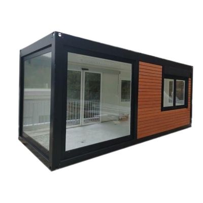 Contenedor modular prefabricado Casas de madera Contenedor de embalaje plano Removible Casa de lujo de 20 pies Cafetería moderna