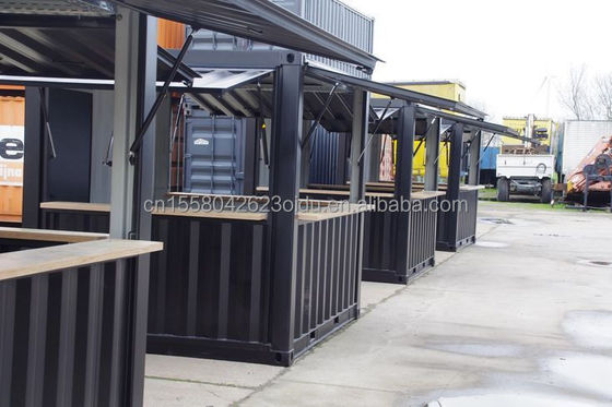 Aluminio de aleación de ventanas Mini tienda emergente Contenedor Cafetería Bar Restaurante de comida rápida Tienda de conveniencia Quiosco Booth 10ft