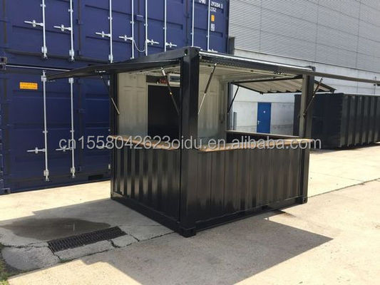 Aluminio de aleación de ventanas Mini tienda emergente Contenedor Cafetería Bar Restaurante de comida rápida Tienda de conveniencia Quiosco Booth 10ft