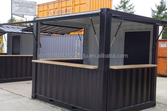 Aluminio de aleación de ventanas Mini tienda emergente Contenedor Cafetería Bar Restaurante de comida rápida Tienda de conveniencia Quiosco Booth 10ft