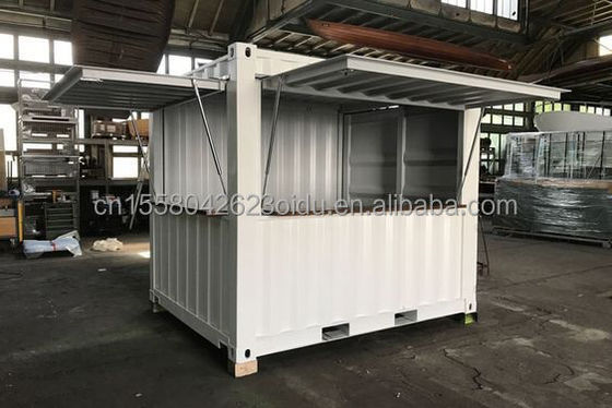 Aluminio de aleación de ventanas Mini tienda emergente Contenedor Cafetería Bar Restaurante de comida rápida Tienda de conveniencia Quiosco Booth 10ft