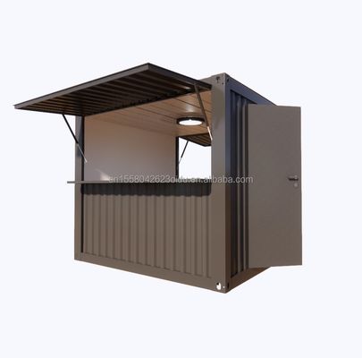 Estilo de contenedor de 10 pies con ventanas de aleación de aluminio y solución de llave giratoria de acero exterior