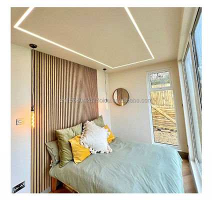 Casa de contenedores de 40 pies de construcción rápida de acero prefabricado de dos y tres dormitorios con baño para hoteles Residencias