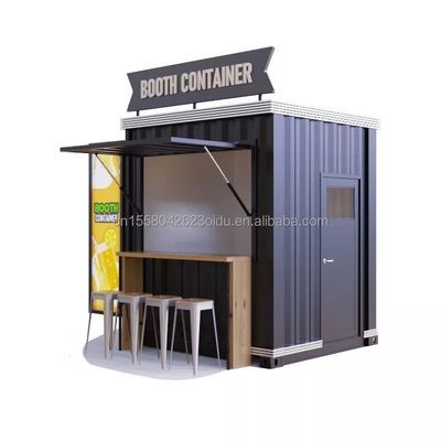 Tienda de contenedores de madera para hotel moderno