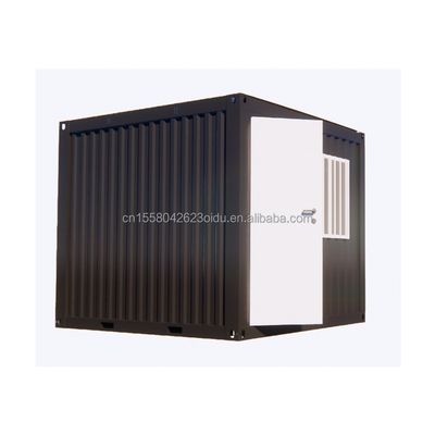 Mini oficina / tienda de 10 pies de tamaño económico Contenedor de envío modificado Panel de sándwich de acero Hoteles con ventanas de aleación de aluminio