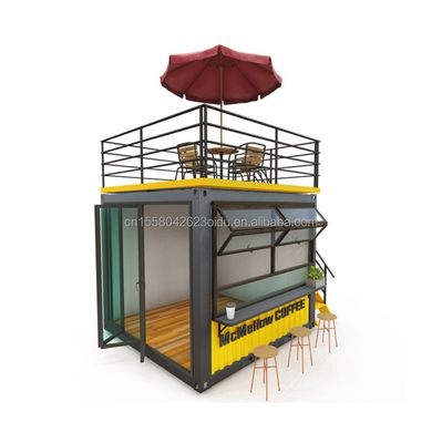 Casas de contenedores hechas a medida para tiendas móviles de tiendas minoristas de diseño moderno para un puesto rápido y conveniente