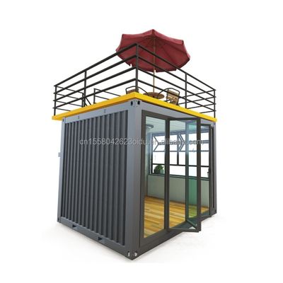 Casas de contenedores hechas a medida para tiendas móviles de tiendas minoristas de diseño moderno para un puesto rápido y conveniente