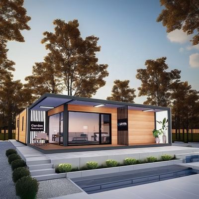 Color personalizado 20ft 40ft plegable Prefab Modular Casa móvil de diseño moderno portable Casa de contenedores para el comercio chino