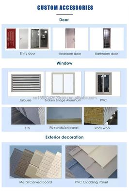Color personalizado 20ft 40ft plegable Prefab Modular Casa móvil de diseño moderno portable Casa de contenedores para el comercio chino