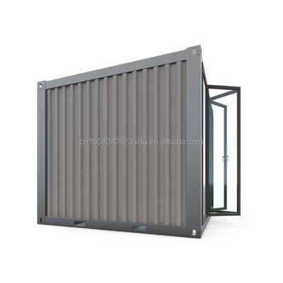 Mini tienda emergente de 10 pies Contenedor Cafetería Bar Restaurante de comida rápida Tienda de conveniencia con ventanas de aleación de aluminio